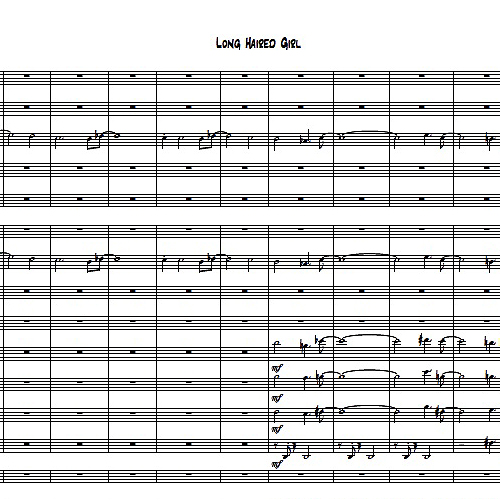 Long Haired Girl - PDF VERSION